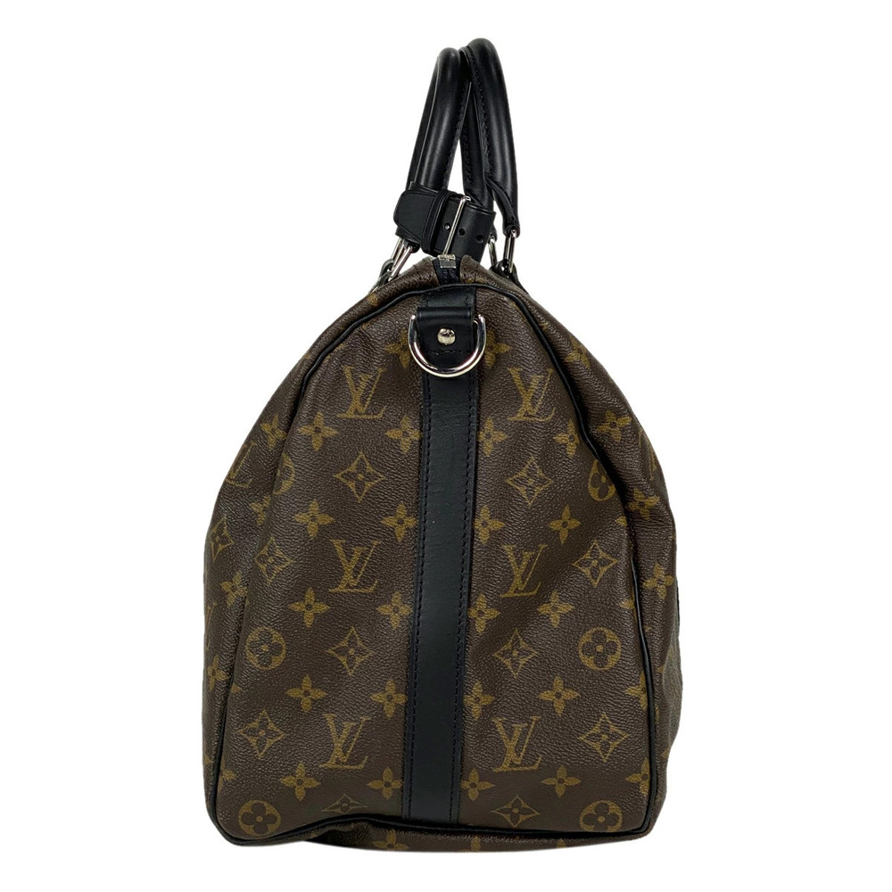 Louis Vuitton Keepall Bandouliere Shoulder Bag Macassar Brown Noir Black - Picture 2 of 7